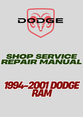 1994-2001 DODGE RAM SHOP SERVICE REPAIR MANUAL - PDF