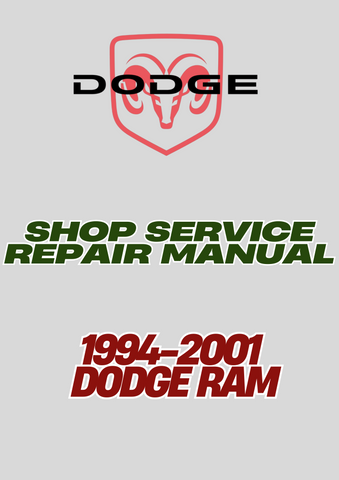 1994-2001 DODGE RAM SHOP SERVICE REPAIR MANUAL - PDF