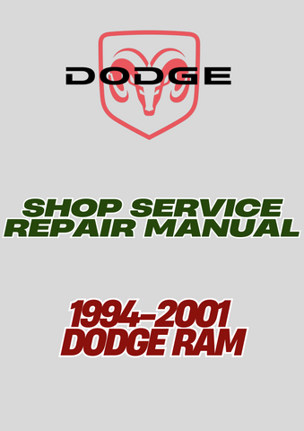 1994-2001 DODGE RAM SHOP SERVICE REPAIR MANUAL - PDF