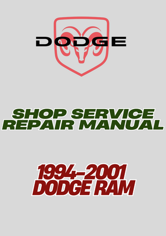 1994-2001 DODGE RAM SHOP SERVICE REPAIR MANUAL - PDF