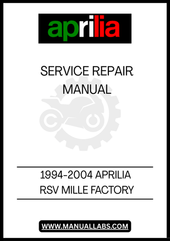 INSIDE, YOU'LL FIND STEP-BY-STEP PROCEDURES, TROUBLESHOOTING TIPS, AND SPECIFICATIONS TAILORED SPECIFICALLY FOR THE RSV MILLE. WHETHER YOU'RE PERFORMING ROUTINE MAINTENANCE OR UNDERTAKING A MAJOR OVERHAUL, THIS MANUAL ENSURES YOU HAVE THE RIGHT INFORMATION AT YOUR FINGERTIPS, SAVING YOU TIME AND MONEY ON COSTLY REPAIRS.
