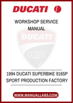 DON'T MISS THE OPPORTUNITY TO ELEVATE YOUR RIDING EXPERIENCE. WITH THE 1994 DUCATI SUPERBIKE 9165P SERVICE MANUAL, YOU CAN CONFIDENTLY HANDLE ANY SERVICE TASK, ENSURING