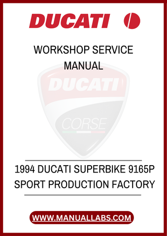 DON'T MISS THE OPPORTUNITY TO ELEVATE YOUR RIDING EXPERIENCE. WITH THE 1994 DUCATI SUPERBIKE 9165P SERVICE MANUAL, YOU CAN CONFIDENTLY HANDLE ANY SERVICE TASK, ENSURING