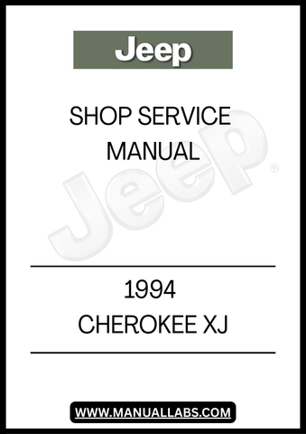 1994 JEEP CHEROKEE XJ SHOP SERVICE MANUAL - PDF