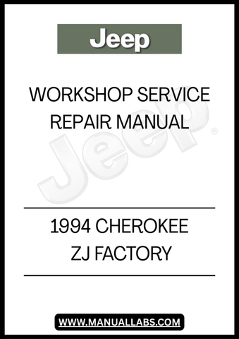 REVITALIZE YOUR 1994 JEEP CHEROKEE ZJ WITH THE ULTIMATE FACTORY WORKSHOP SERVICE REPAIR MANUAL. THIS COMPREHENSIVE GUIDE IS DESIGNED SPECIFICALLY FOR YOUR VEHICLE, PROVIDING DETAILED INSTRUCTIONS AND DIAGRAMS TO HELP YOU TACKLE ANY REPAIR OR MAINTENANCE TASK WITH CONFIDENCE. WHETHER YOU'RE A SEASONED MECHANIC OR A DIY ENTHUSIAST, THIS MANUAL IS AN ESSENTIAL TOOL FOR KEEPING YOUR JEEP IN PEAK CONDITION.