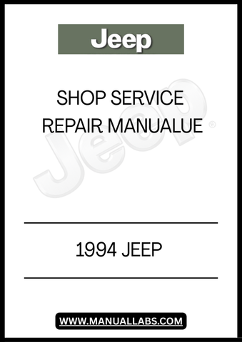 REV UP YOUR JEEP RESTORATION OR REPAIR PROJECT WITH THE 1994 JEEP SHOP SERVICE REPAIR MANUAL. THIS COMPREHENSIVE GUIDE IS AN ESSENTIAL RESOURCE FOR BOTH SEASONED MECHANICS AND DIY ENTHUSIASTS, PROVIDING DETAILED INSTRUCTIONS AND SPECIFICATIONS TAILORED SPECIFICALLY FOR YOUR 1994 JEEP MODEL.&nbsp;