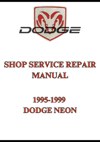1995-1999 DODGE NEON, SHOP SERVICE REPAIR MANUAL - PDF