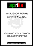 DON’T LET MINOR ISSUES TURN INTO MAJOR PROBLEMS. EQUIP YOURSELF WITH THE RIGHT TOOLS AND INFORMATION TO MAINTAIN YOUR APRILIA PEGASO IN TOP CONDITION. DOWNLOAD YOUR WORKSHOP REPAIR &amp; SERVICE MANUAL TODAY AND RIDE WITH PEACE OF MIND!