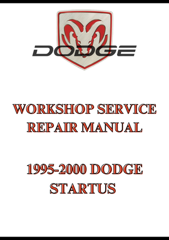 1995-2000 DODGE STARTUS WORKSHOP SERVICE REPAIR MANUAL - PDF