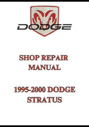 1995-2000 DODGE STRATUS SHOP REPAIR MANUAL - PDF