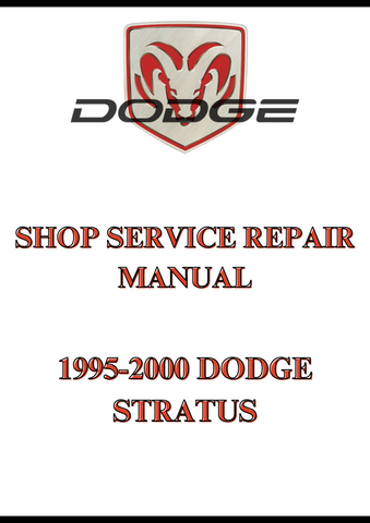 1995-2000 DODGE STRATUS SHOP SERVICE REPAIR MANUAL - PDF