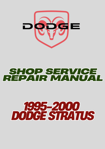 1995-2000 DODGE STRATUS SHOP SERVICE REPAIR MANUAL - PDF