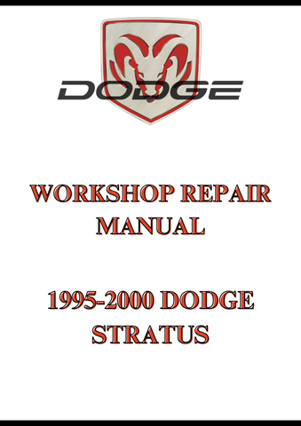 1995-2000 DODGE STRATUS WORKSHOP REPAIR MANUAL - PDF
