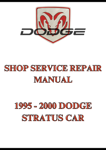1995 - 2000 DODGE STRATUS CAR SHOP SERVICE REPAIR MANUAL - PDF
