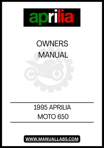 INVEST IN YOUR MOTORCYCLE'S LONGEVITY AND PERFORMANCE BY HAVING THIS OWNER'S MANUAL AT YOUR FINGERTIPS. DOWNLOAD YOUR 1995 APRILIA MOTO 650 OWNER'S MANUAL TODAY AND RIDE WITH CONFIDENCE, KNOWING YOU HAVE THE KNOWLEDGE TO KEEP YOUR BIKE RUNNING SMOOTHLY