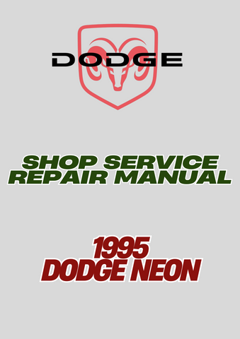  1995 DODGE NEON SHOP SERVICE REPAIR MANUAL - PDF