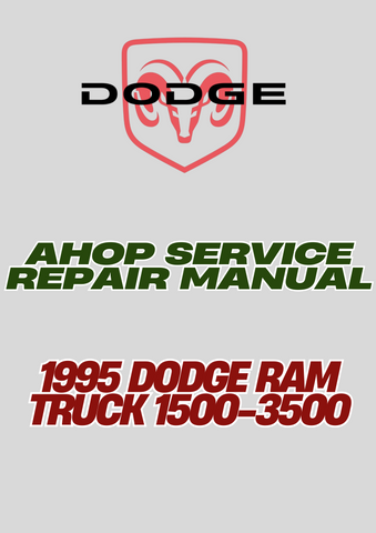 1995 DODGE RAM TRUCK 1500-3500 SHOP SERVICE REAPIR MANUAL - PDF  
