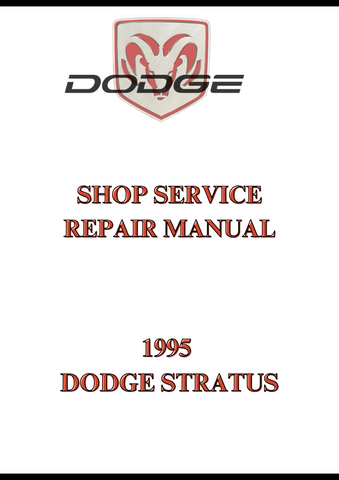 1995 DODGE STRATUS SHOP SERVICE REPAIR MANUAL - PDF