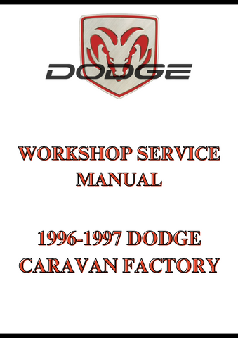 1996-1997 DODGE CARAVAN FACTORY WORKSHOP SERVICE MANUAL - PDF