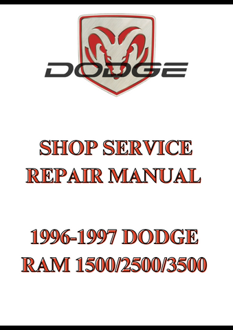 1996-1997 DODGE RAM 1500/2500/3500 SHOP SERVICE REPAIR MANUAL - PDF