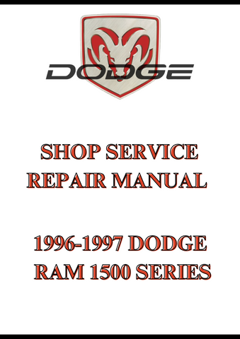 1996-1997 DODGE RAM 1500 SERIES SHOP SERVICE REPAIR MANUAL - PDF