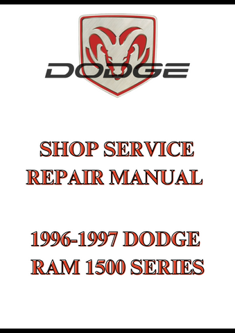 1996-1997 DODGE RAM 1500 SERIES SHOP SERVICE REPAIR MANUAL - PDF