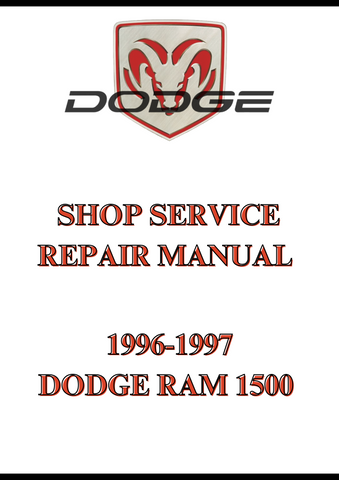  1996-1997 DODGE RAM 1500 SHOP SERIES SERVICE REPAIR MANUAL - PDF