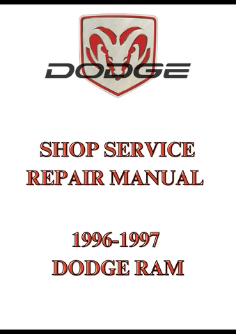 1996-1997 DODGE RAM SHOP SERVICE REPAIR MANUAL - PDF