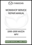1996-1998 MAZDA MPV WORKSHOP SERVICE REPAIR MANUAL - PDF