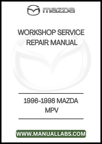 1996-1998 MAZDA MPV WORKSHOP SERVICE REPAIR MANUAL - PDF