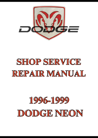 1996-1999 DODGE NEON SHOP SERVICE REPAIR MANUAL - PDF