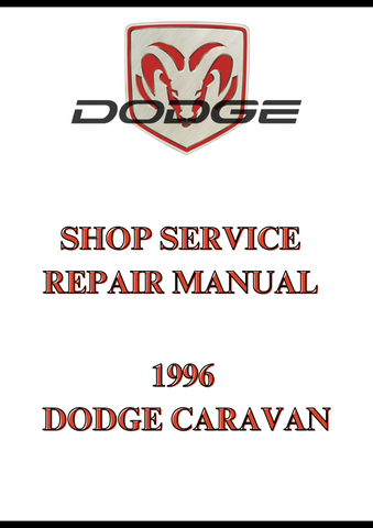  1996 DODGE CARAVAN SHOP SERVICE REPAIR MANUAL - PDF