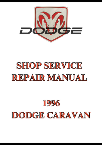  1996 DODGE CARAVAN SHOP SERVICE REPAIR MANUAL - PDF