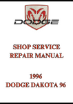 1996 DODGE DAKOTA 96 SHOP SERVICE REPAIR MANUAL - PDF