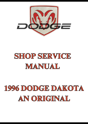 1996 DODGE DAKOTA AN ORIGINAL SHOP SERVICE MANUAL - PDF