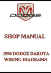  1996 DODGE DAKOTA WIRING DIAGRAMS SHOP MANUAL - PDF