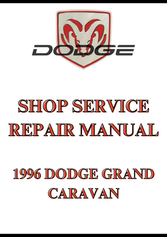1996 DODGE GRAND CARAVAN SHOP SERVICE REPAIR MANUAL - PDF