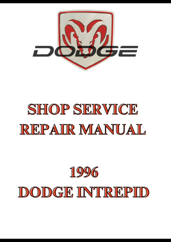 1996 DODGE INTREPID SHOP SERVICE REPAIR MANUAL - PDF
