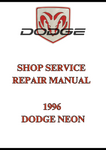  1996 DODGE NEON SHOP SERVICE REPAIR MANUAL - PDF