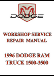 1996 DODGE RAM TRUCK 1500-3500 WORKSHOP SERVICE REPAIR  MANUAL - PDF