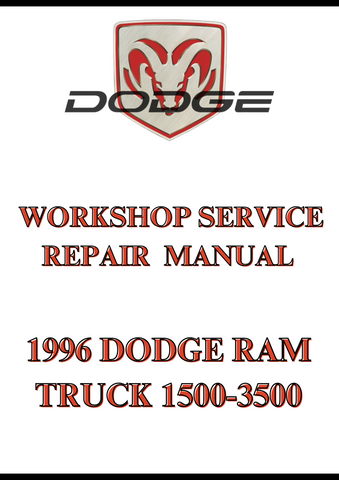 1996 DODGE RAM TRUCK 1500-3500 WORKSHOP SERVICE REPAIR  MANUAL - PDF