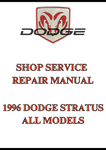 1996 DODGE STRATUS ALL MODELS SHOP SERVICE REPAIR MANUAL - PDF