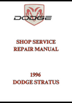 1996 DODGE STRATUS SHOP SERVICE REPAIR MANUAL - PDF  