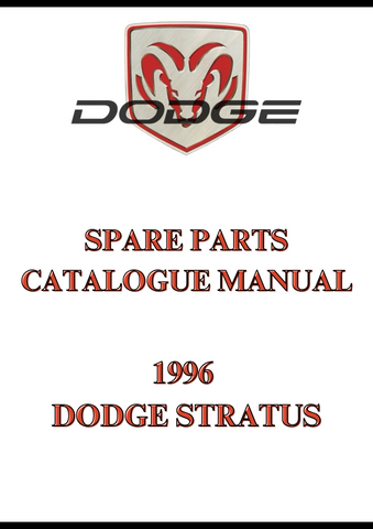1996 DODGE STRATUS SPARE PARTS CATALOGUE MANUAL - PDF