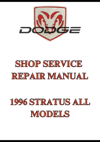 1996 STRATUS ALL MODELS SHOP SERVICE REPAIR MANUAL - PDF