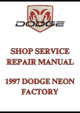 1997 DODGE NEON FACTORY SHOP SERVICE REPAIR MANUAL - PDF