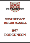 1997 DODGE NEON SHOP SERVICE REPAIR MANUAL - PDF