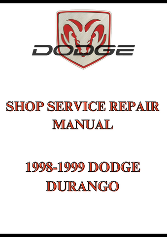 1998-1999 DODGE DURANGO SHOP SERVICE REPAIR MANUAL - PDF