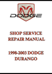 1998-2003 DODGE DURANGO SHOP SERVICE REPAIR MANUAL - PDF