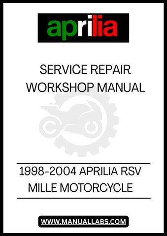 REV UP YOUR MAINTENANCE ROUTINE WITH THE 1998-2004 APRILIA RSV MILLE MOTORCYCLE SERVICE REPAIR WORKSHOP MANUAL IN PDF FORMAT. THIS COMPREHENSIVE GUIDE IS DESIGNED SPECIFICALLY FOR THE RSV MILLE, ENSURING YOU HAVE ALL THE ESSENTIAL INFORMATION AT YOUR FINGERTIPS TO KEEP YOUR BIKE RUNNING SMOOTHLY.